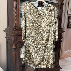 Rebecca Moses Style Journey Silk shift dress EUC